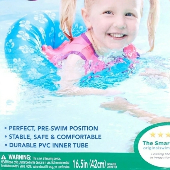 NIB Swim School Deluxe Tot Trainer Float Tube Pool Learn Traning Toddler Child - Picture 9 of 10